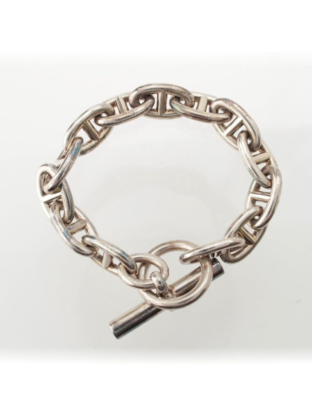 ★SOLD★ Hermes Chaine D'ancre GM Bracelet Bangle 925 Sterling Silver - Picture 2 of 10